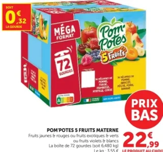 Pom'Potes 5 Fruits Materne