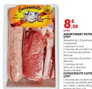 Assortiment potée / Choucroute cuite UTP Cochonnaille