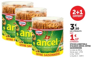 Sticks & bretzels d'Alsace Ancel Offre Saisonnière