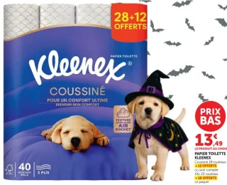 Papier toilette Kleenex Coussiné