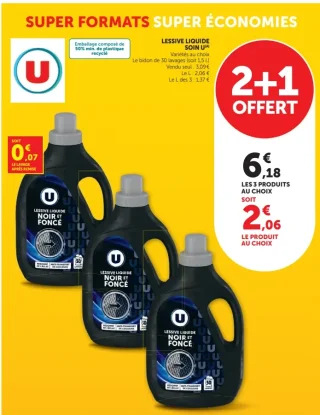 Lessive liquide Soin U