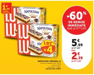 Gâteaux Napolitain L'Original Lu