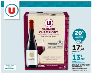Vin rouge Saumur Champigny AOP Les Hauts Buis U