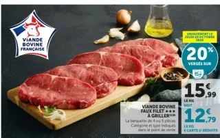 Viande Bovine Faux Filet ★★★ à Griller