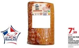 Rôti de porc fumé Côté Plaisir Madrange