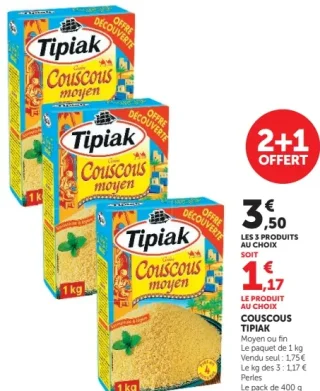Couscous Tipiak Moyen ou fin