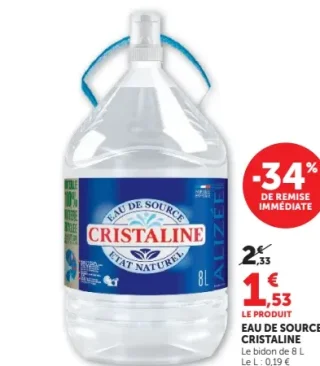 EAU DE SOURCE CRISTALINE