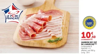 Jambon sec IGP de l'Ardèche