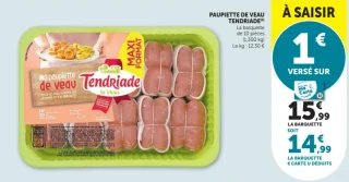 Paupiettes de veau Tendriade