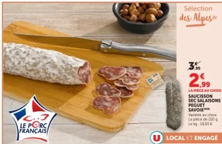 Saucisson sec salaisons Peguet Savoie