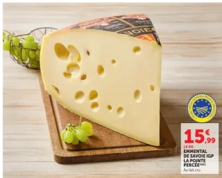 Emmental de Savoie IGP La Pointe Percée