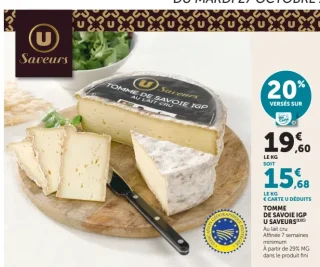 Tomme de Savoie IGP U Saveurs