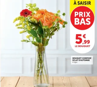 Bouquet composé Éclat d'Automne 6 tiges