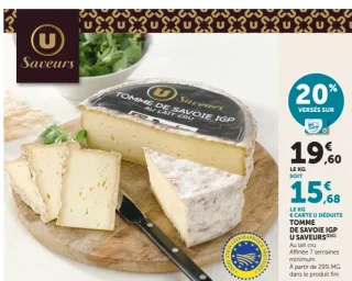 Tomme de Savoie IGP U Saveurs