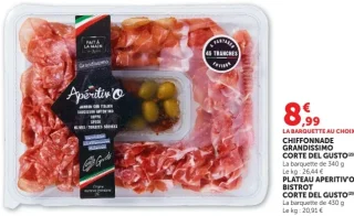 Chiffonnade Grandissimo Corte Del Gusto / Plateau Apéritivo Bistrot Corte Del Gusto
