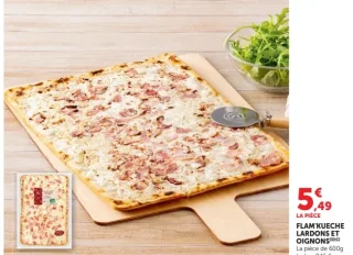 Flam'kueche lardons et oignons