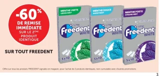 Chewing-gums Freedent White