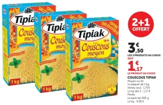 Couscous moyen ou fin Tipiak