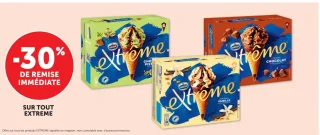 Gamme de glaces Extrême Nestlé
