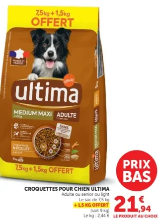 Croquettes pour chien Ultima