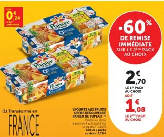 Yaourts aux fruits Panier de Yoplait