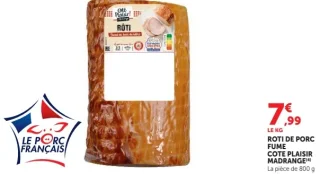 ROTI DE PORC FUME COTE PLAISIR MADRANGE
