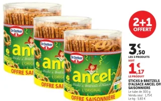 Sticks & bretzels d'Alsace Ancel offre saisonnière