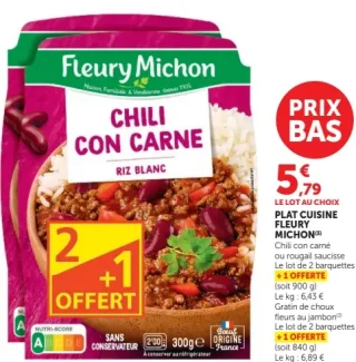 Plat cuisiné Fleury Michon