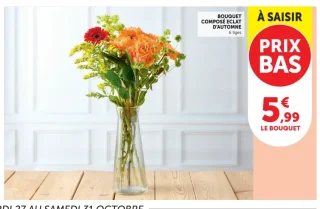 Bouquet composé Éclat d'Automne 6 tiges