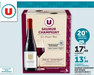 Saumur Champigny AOP rouge Les Hauts Buis U