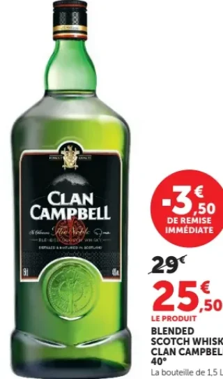 Blended Scotch Whisky 40° Clan Campbell