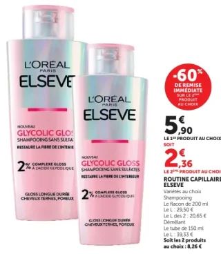Routine capillaire Elseve L'Oréal Paris