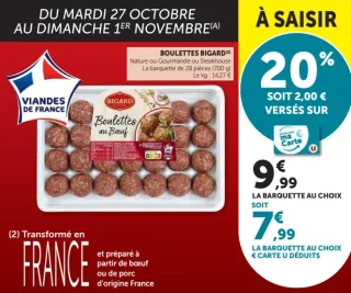 Boulettes Bigard Nature, Gourmande ou Steakhouse