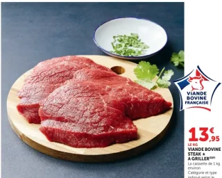 Viande bovine steak ★ à griller