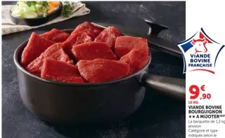 Viande bovine bourguignon ★★ à mijoter