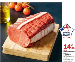 Viande bovine rôti ★★ à rôtir