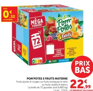 Pom'Potes 5 Fruits Materne
