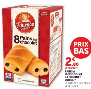 Pains au chocolat La Fournée Dorée