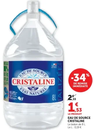 EAU DE SOURCE CRISTALINE