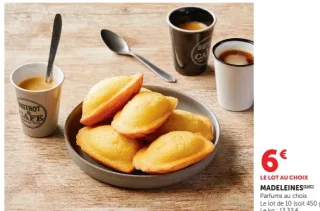Madeleines Parfums au choix