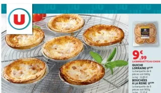 Quiche lorraine U ou Bouchées à la reine U
