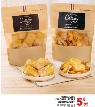 Merveilles ou Oreillettes Maxi Plaisir Les Dons de Calsay