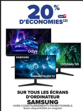 Tous les écrans d'ordinateur Samsung