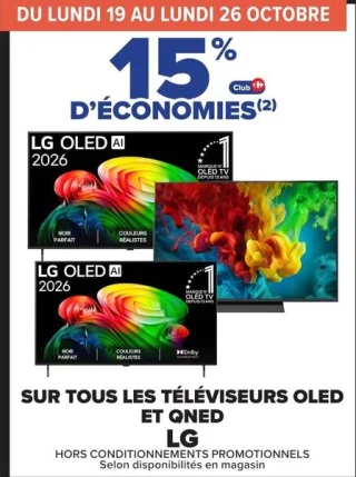 Tous les téléviseurs OLED et QNED LG