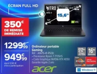 Ordinateur portable Gaming Acer ANV15-41-R50D