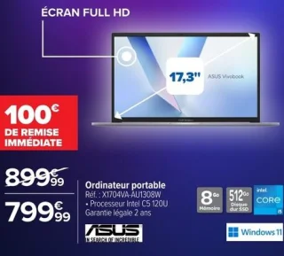 Ordinateur portable ASUS X1704VA-AU1308W