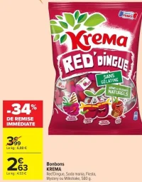 Bonbons KREMA Red'Dingue
