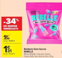 Bonbons Sans Sucres REBELLE