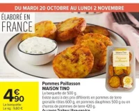 Pommes Paillasson MAISON TINO