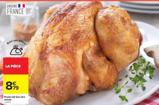 Poulet rôti bien être animal